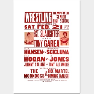 Sgt Slaughter vs Tony Garea Posters and Art